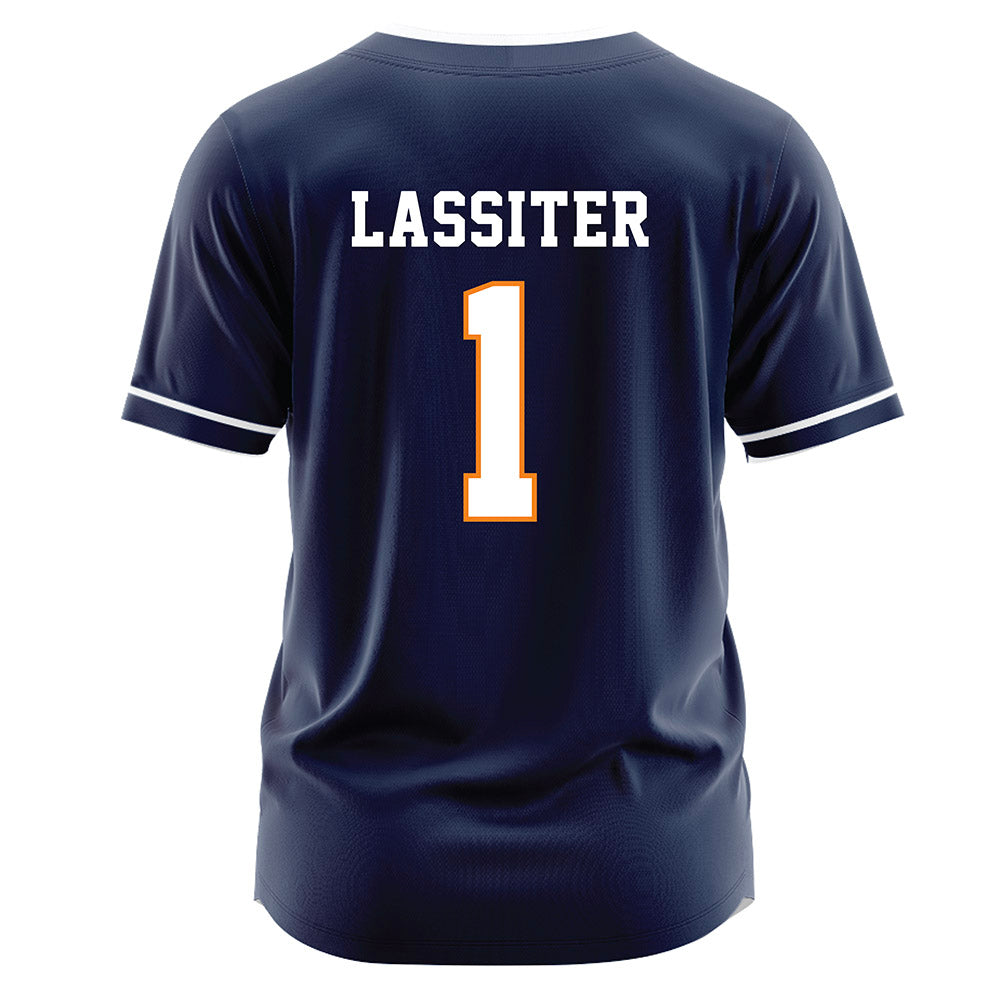 UTEP - NCAA Softball : Paige Lassiter - Blue Jersey-1