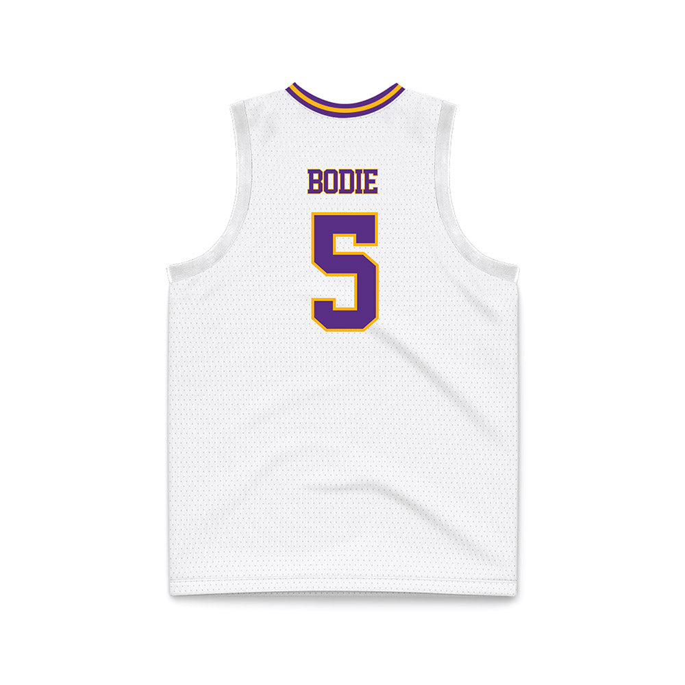 North Alabama - NCAA Men's Basketball : Kedar Bodie - White Basketball Jersey-1
