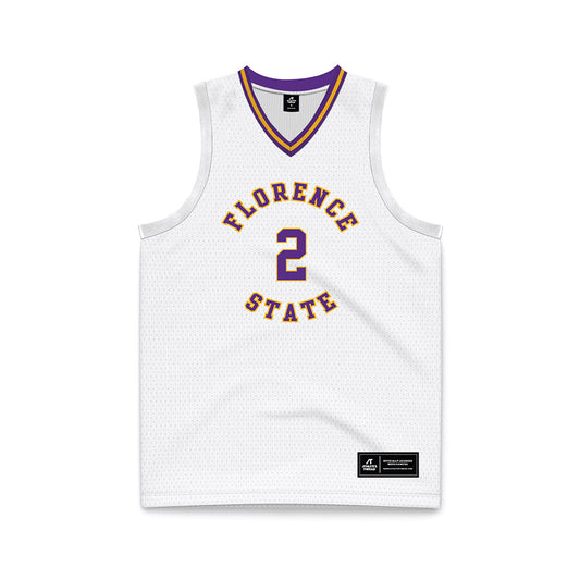 North Alabama - NCAA Men's Basketball : Corneilous Williams - White Basketball Jersey-0