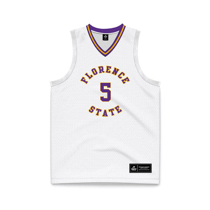 North Alabama - NCAA Men's Basketball : Kedar Bodie - White Basketball Jersey-0