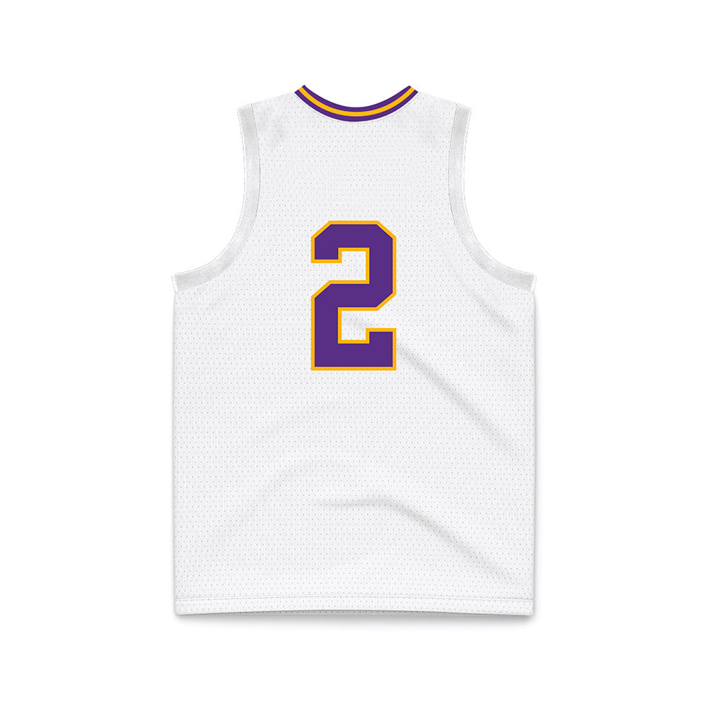 North Alabama - NCAA Men's Basketball : Daniel Ortiz - White Basketball Jersey-1