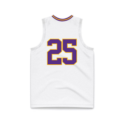 North Alabama - NCAA Men's Basketball : Darkaun King - White Basketball Jersey-1