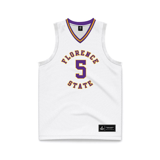 North Alabama - NCAA Men's Basketball : Kedar Bodie - White Basketball Jersey-0