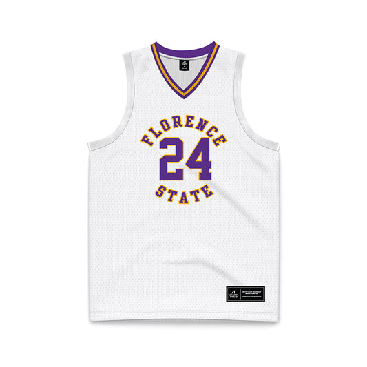 North Alabama - NCAA Men's Basketball : Mitchell Chaffee - White Basketball Jersey