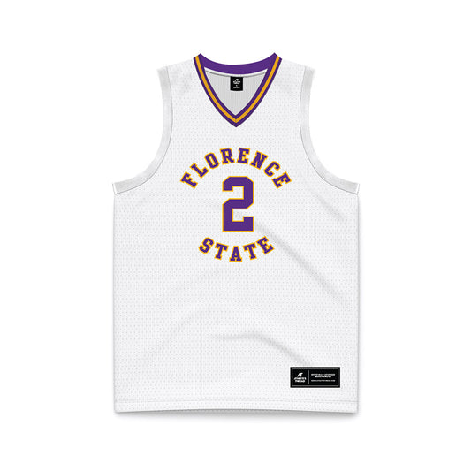 North Alabama - NCAA Men's Basketball : Corneilous Williams - White Basketball Jersey-0