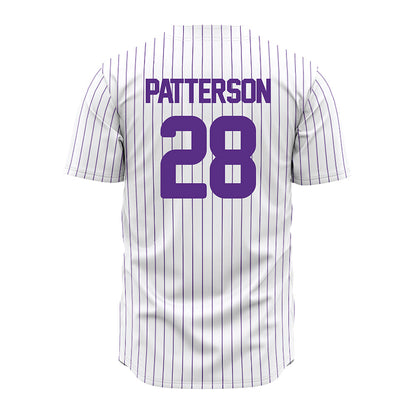 North Alabama - NCAA Baseball : Tripp Patterson - White Pin Stripe Jersey-1