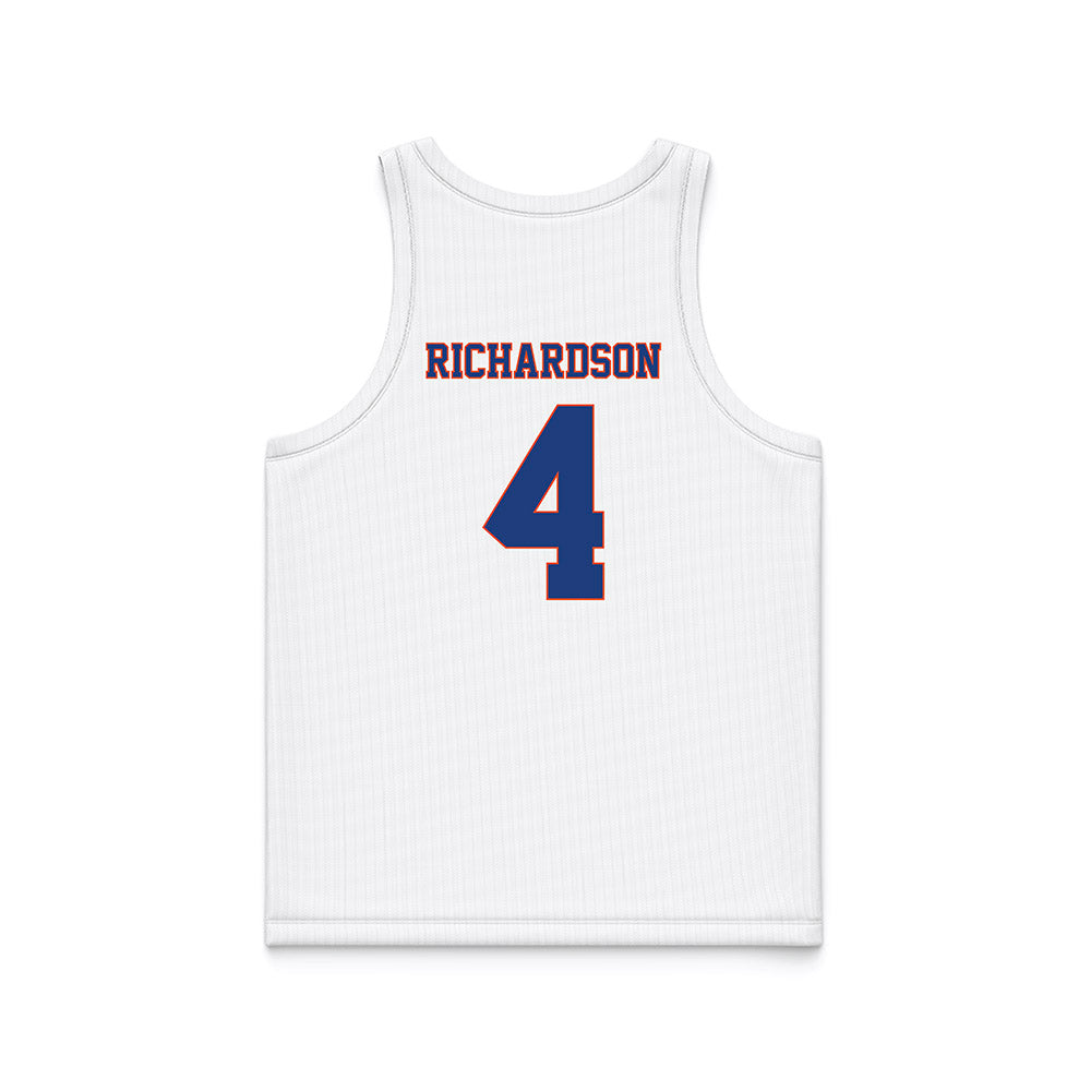 Florida - NCAA Women's Lacrosse : Kennedy Richardson - White Basketball Jersey-1