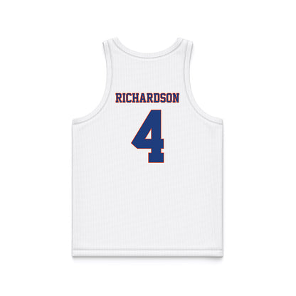 Florida - NCAA Women's Lacrosse : Kennedy Richardson - White Basketball Jersey-1