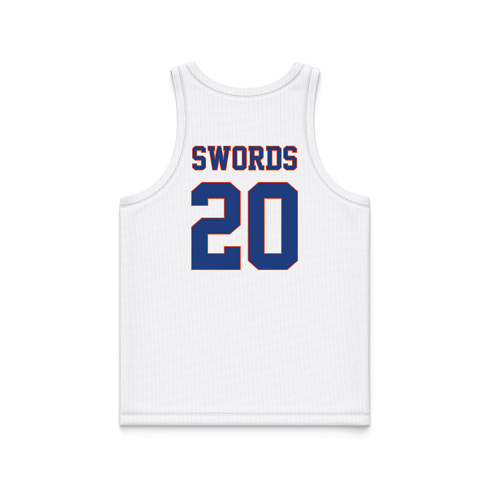 Florida - NCAA Women's Lacrosse : Jameson Swords - White Basketball Jersey-1