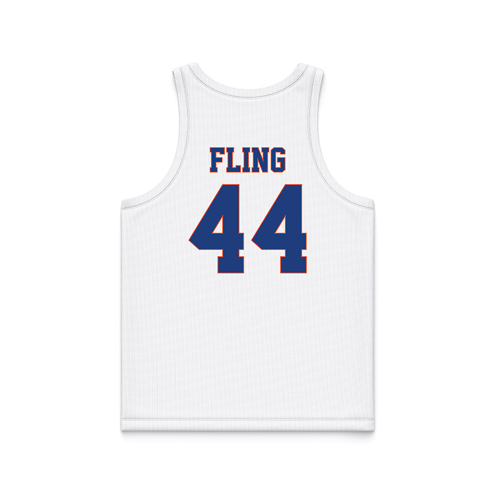 Florida - NCAA Women's Lacrosse : Allison Fling - White Basketball Jersey-1