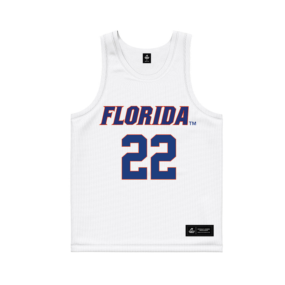 Florida - NCAA Women's Lacrosse : Madison Carroll - White Basketball Jersey-0