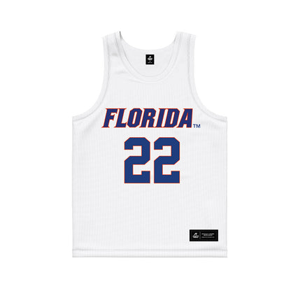 Florida - NCAA Women's Lacrosse : Madison Carroll - White Basketball Jersey-0