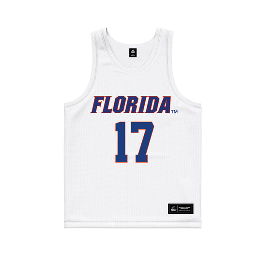 Florida - NCAA Women's Lacrosse : Cali Bishop - White Basketball Jersey