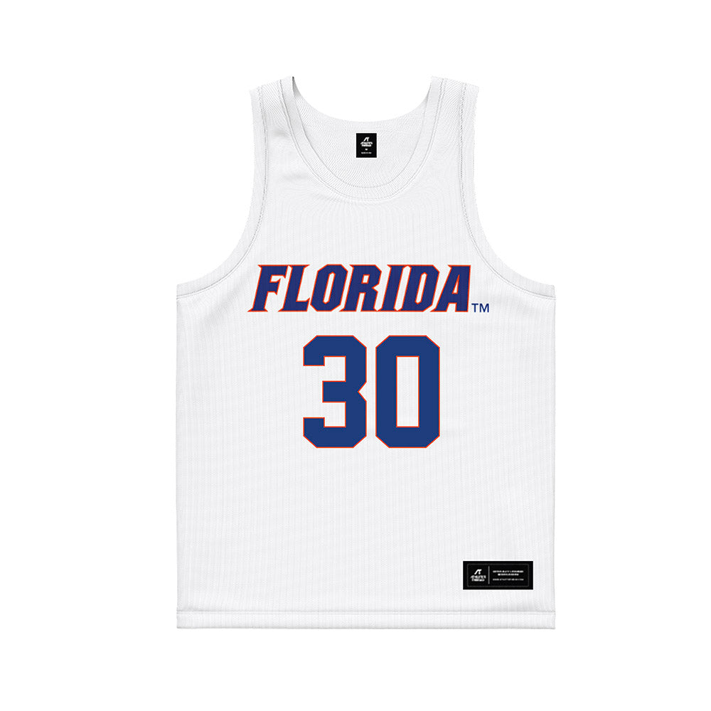Florida - NCAA Women's Lacrosse : Carly Wilson - White Basketball Jersey-0