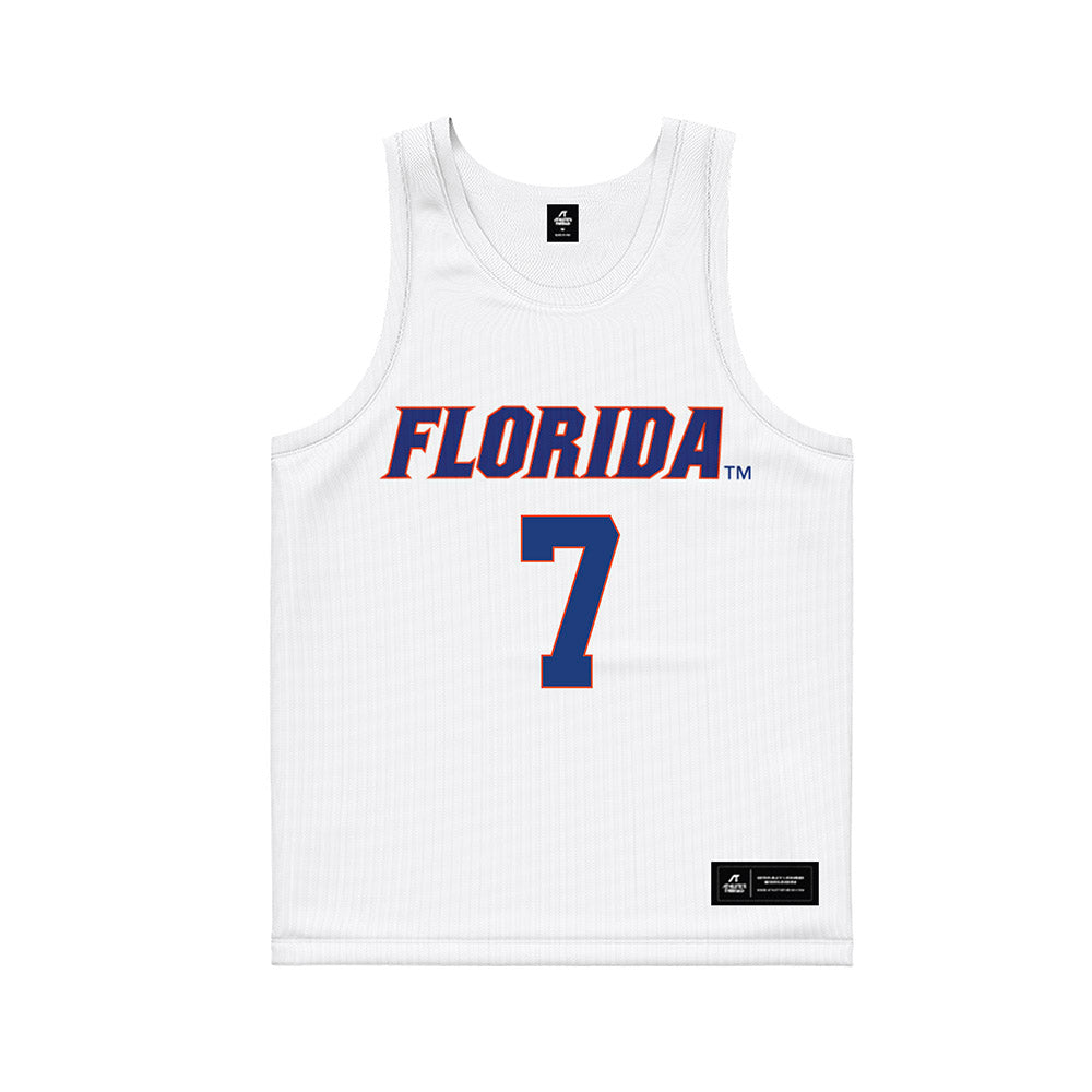 Florida - NCAA Women's Lacrosse : Molly Doran - White Basketball Jersey-0