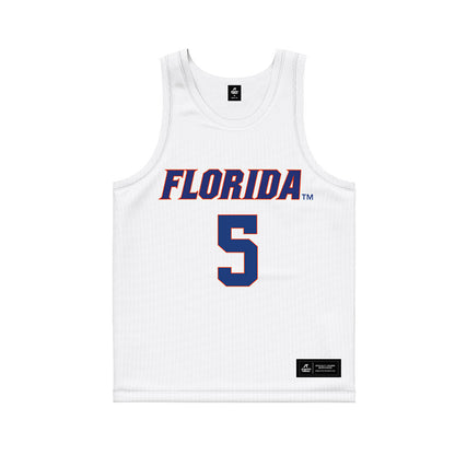 Florida - NCAA Women's Lacrosse : Kaitlyn Davies - White Basketball Jersey-0