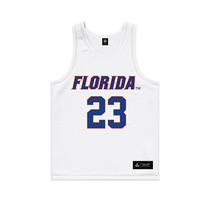 Florida - NCAA Women's Lacrosse : Riley Zusi - White Basketball Jersey