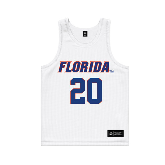 Florida - NCAA Women's Lacrosse : Jameson Swords - White Basketball Jersey-0