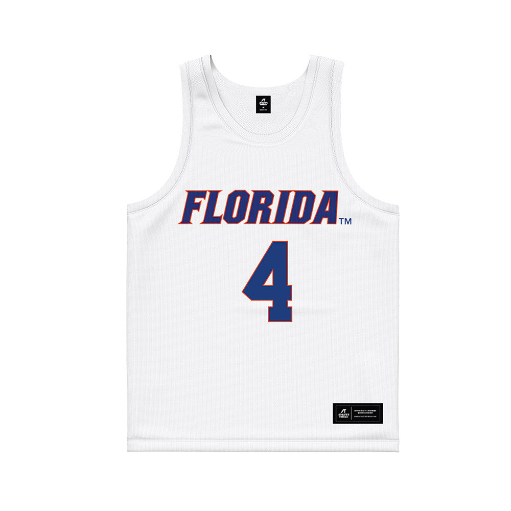 Florida - NCAA Women's Lacrosse : Kennedy Richardson - White Basketball Jersey-0