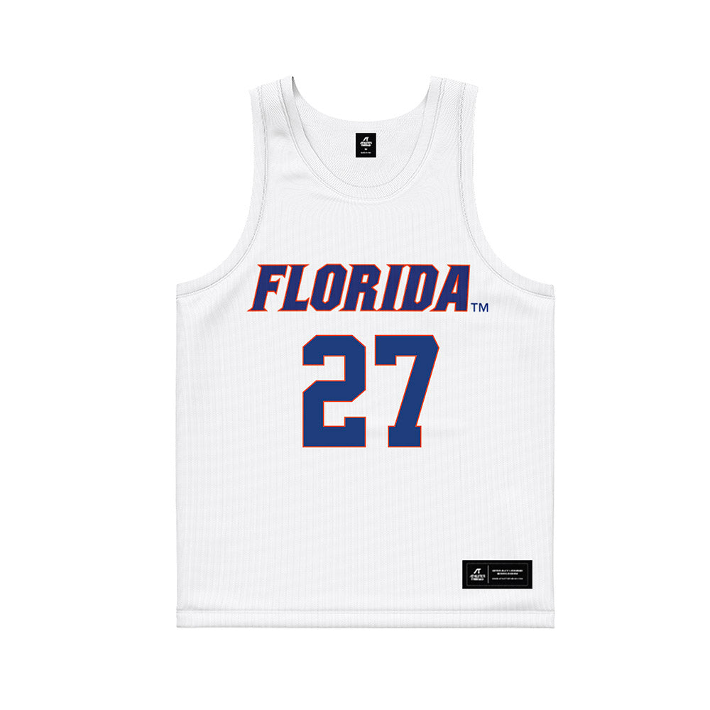 Florida - NCAA Women's Lacrosse : Gianna Monaco - White Basketball Jersey-0