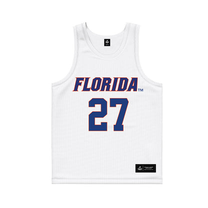 Florida - NCAA Women's Lacrosse : Gianna Monaco - White Basketball Jersey-0