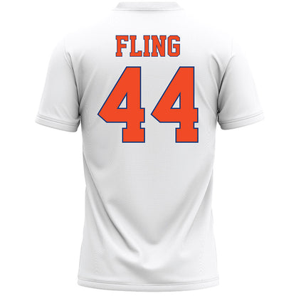 Florida - NCAA Women's Lacrosse : Allison Fling - White Lacrosse Jersey -1