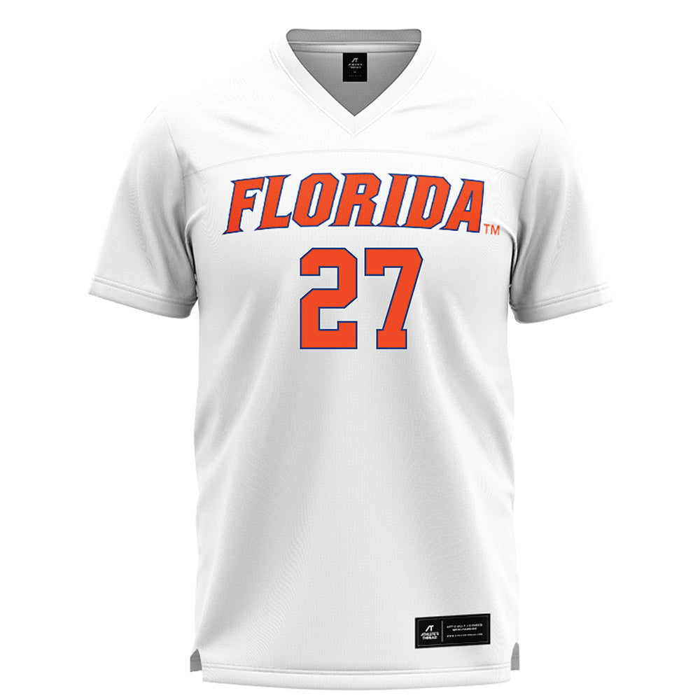 Florida - NCAA Women's Lacrosse : Gianna Monaco - White Lacrosse Jersey -0
