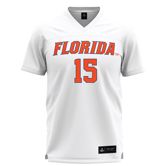 Florida - NCAA Women's Lacrosse : Caroline Hoskins - White Lacrosse Jersey -0