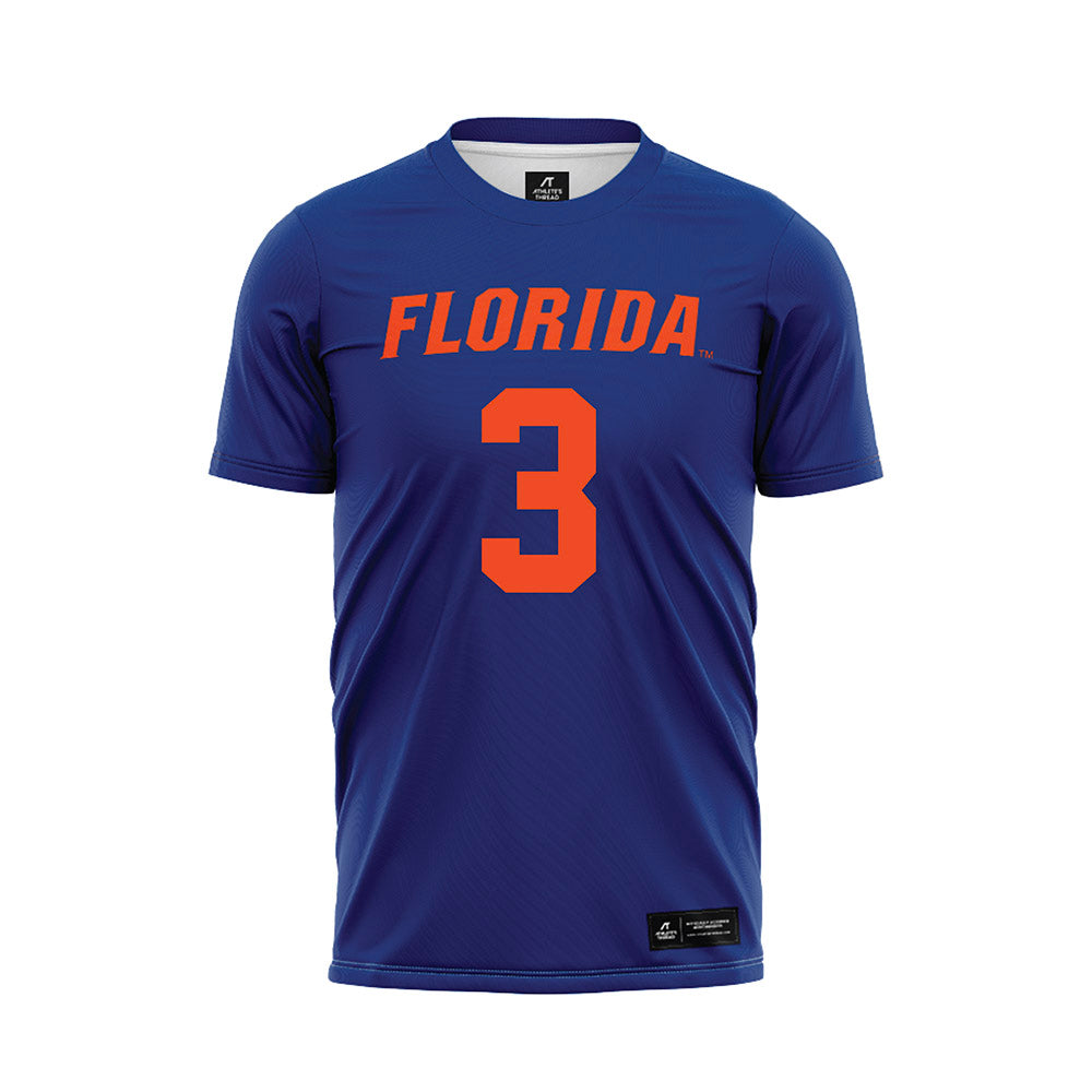 Florida - NCAA Women's Lacrosse : Autumn Blair - Blue Soccer Jersey-0