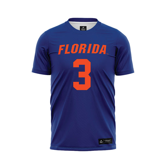 Florida - NCAA Women's Lacrosse : Autumn Blair - Blue Soccer Jersey-0