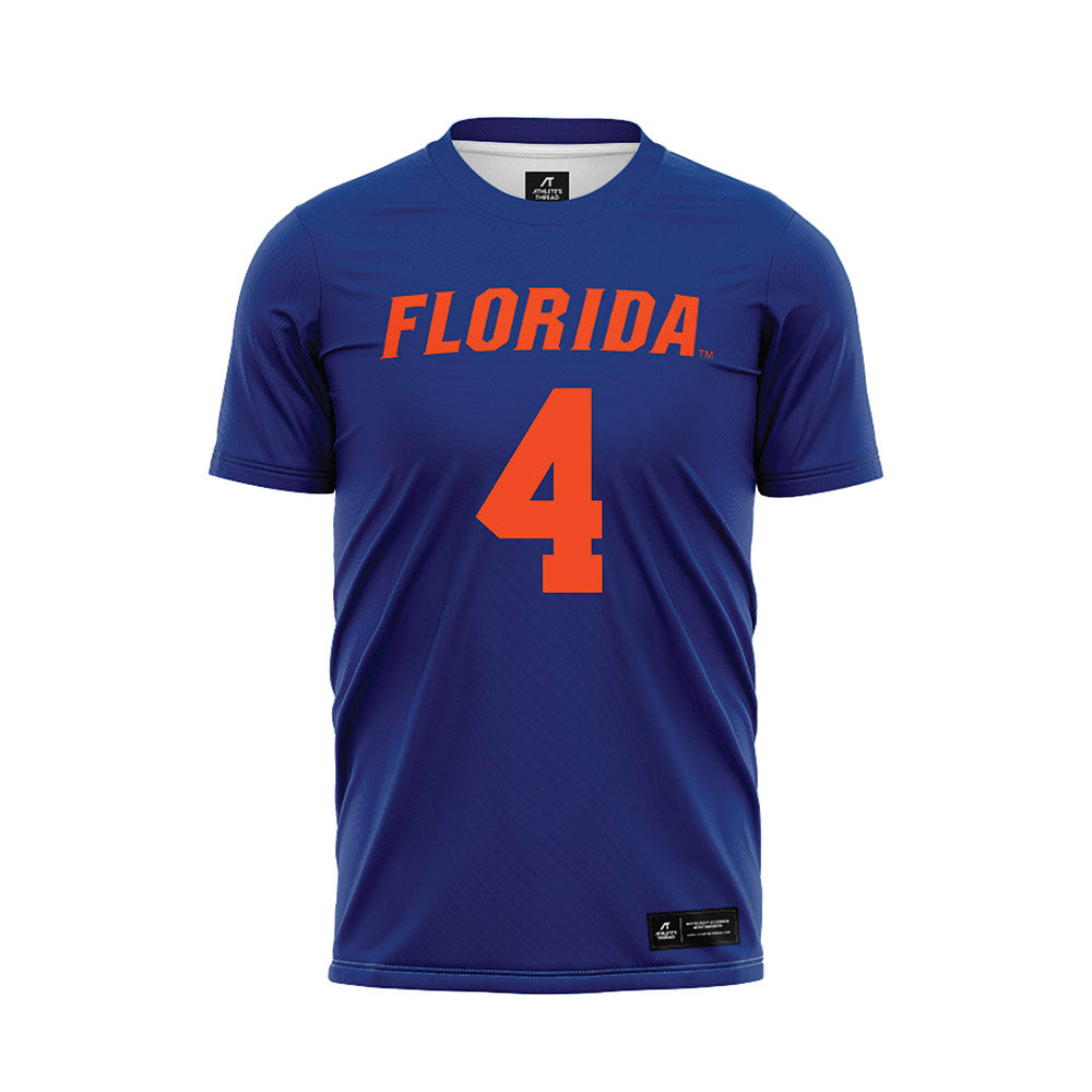 Florida - NCAA Women's Lacrosse : Kennedy Richardson - Blue Soccer Jersey-0