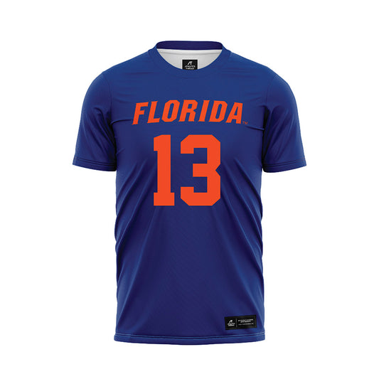 Florida - NCAA Women's Lacrosse : Maureen Arendt - Blue Soccer Jersey