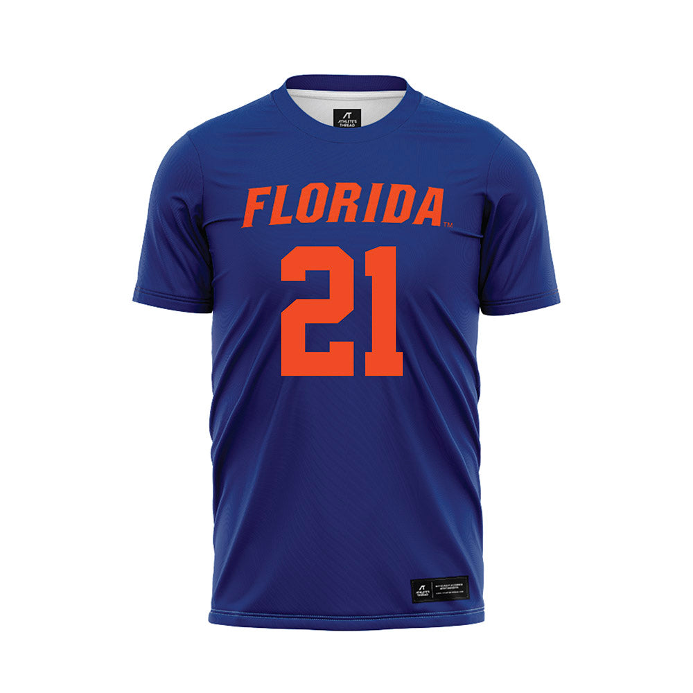 Florida - NCAA Women's Lacrosse : Clark Hamilton - Blue Soccer Jersey