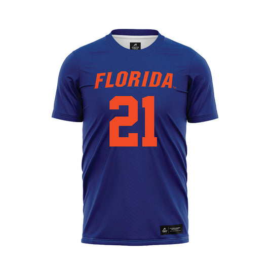Florida - NCAA Women's Lacrosse : Clark Hamilton - Blue Soccer Jersey