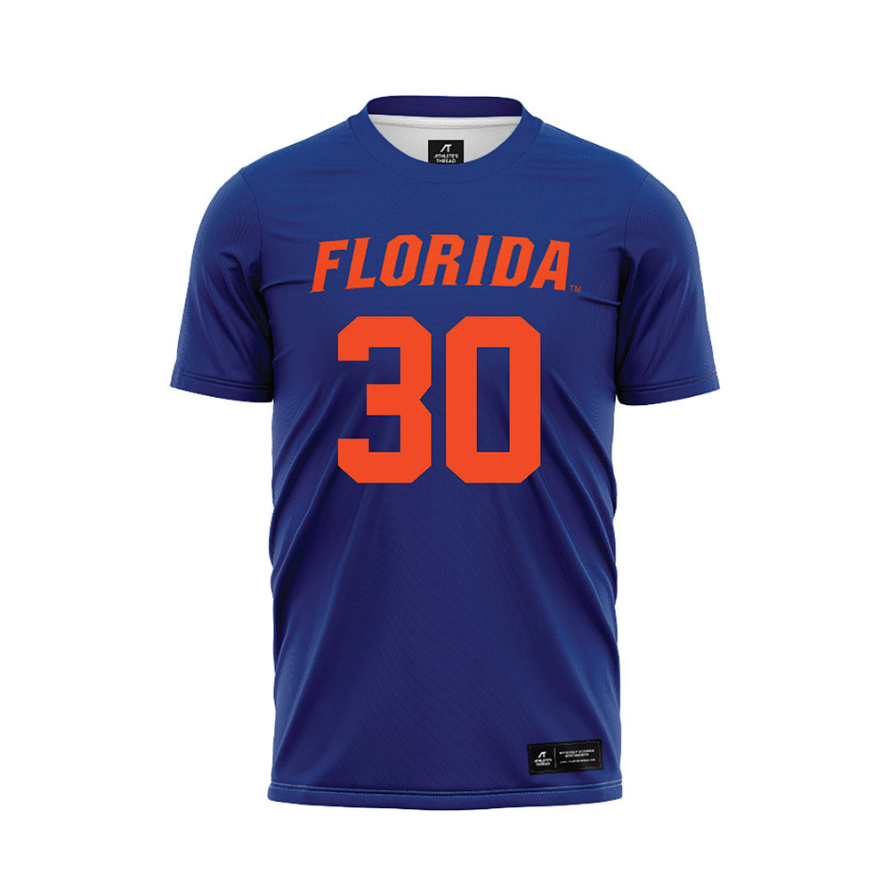 Florida - NCAA Women's Lacrosse : Carly Wilson - Blue Soccer Jersey-0