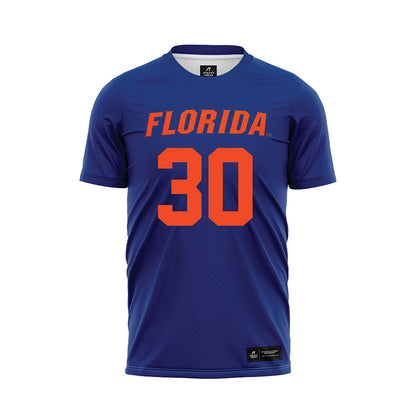 Florida - NCAA Women's Lacrosse : Carly Wilson - Blue Soccer Jersey-0