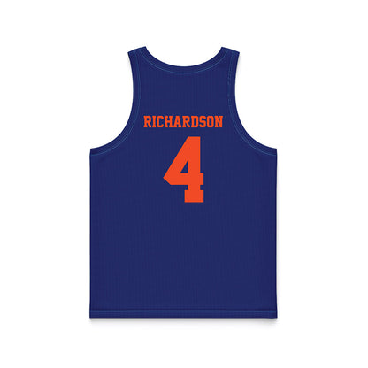 Florida - NCAA Women's Lacrosse : Kennedy Richardson - Blue Basketball Jersey-1