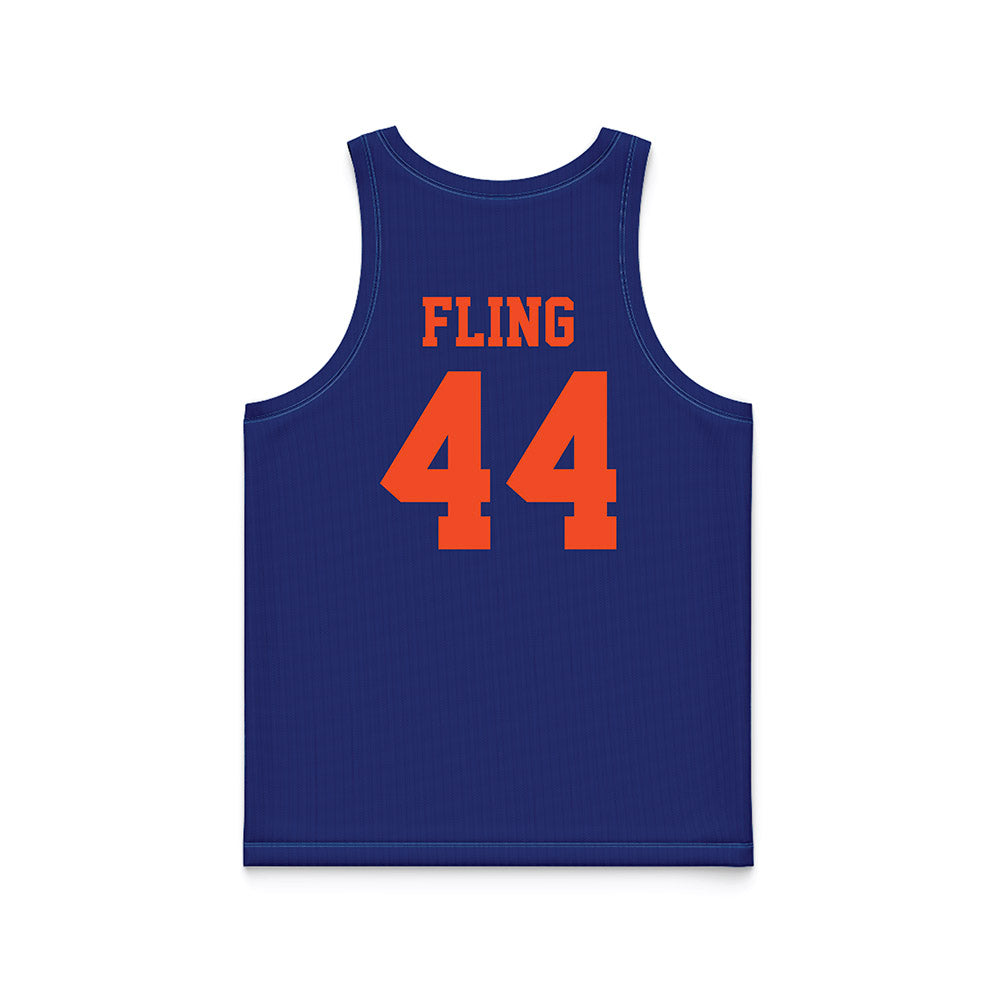 Florida - NCAA Women's Lacrosse : Allison Fling - Blue Basketball Jersey-1