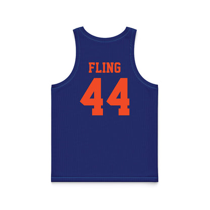 Florida - NCAA Women's Lacrosse : Allison Fling - Blue Basketball Jersey-1