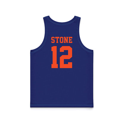 Florida - NCAA Women's Lacrosse : Alexa Stone - Blue Basketball Jersey-1