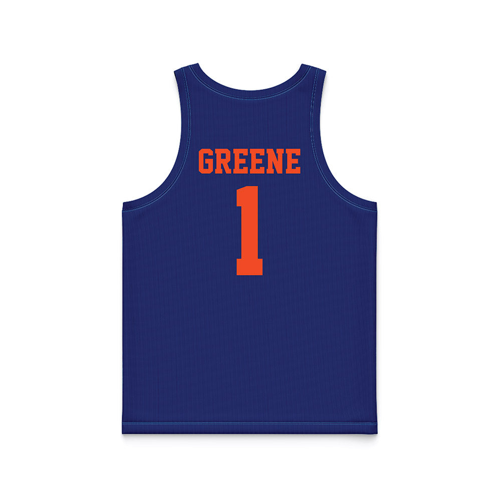 Florida - NCAA Women's Lacrosse : Gabby Greene - Blue Basketball Jersey