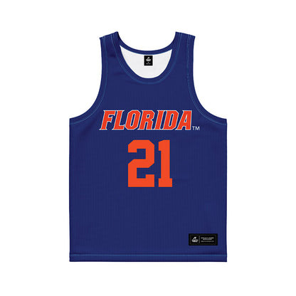 Florida - NCAA Women's Lacrosse : Clark Hamilton - Blue Basketball Jersey