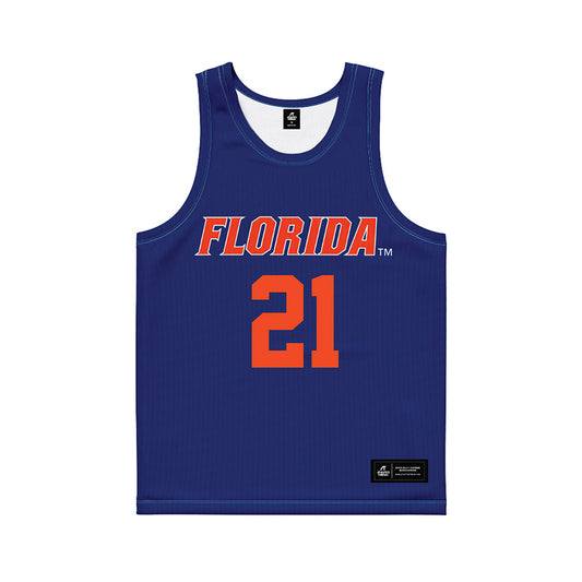 Florida - NCAA Women's Lacrosse : Clark Hamilton - Blue Basketball Jersey