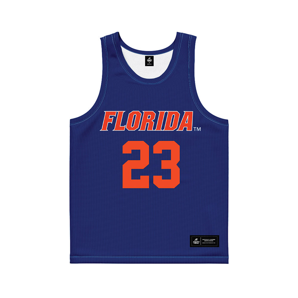 Florida - NCAA Women's Lacrosse : Riley Zusi - Blue Basketball Jersey