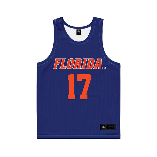 Florida - NCAA Women's Lacrosse : Cali Bishop - Blue Basketball Jersey