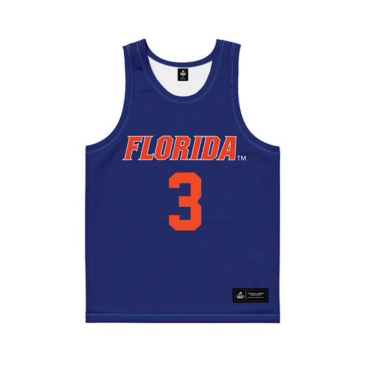 Florida - NCAA Women's Lacrosse : Autumn Blair - Blue Basketball Jersey-0