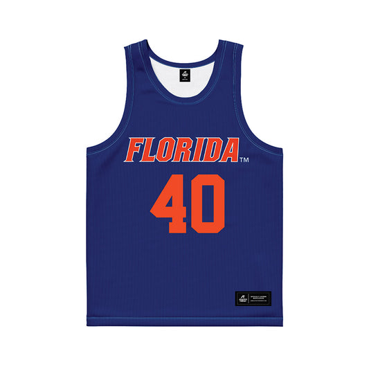 Florida - NCAA Women's Lacrosse : Colleen Ryan - Blue Basketball Jersey-0