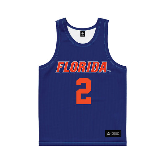 Florida - NCAA Women's Lacrosse : Sophia Cardella - Blue Basketball Jersey