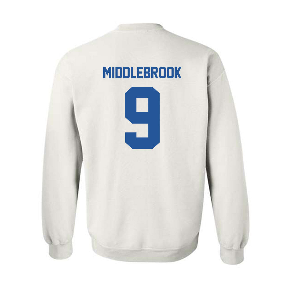 MTSU - NCAA Football : Jekail Middlebrook - Classic Shersey Crewneck Sweatshirt-1