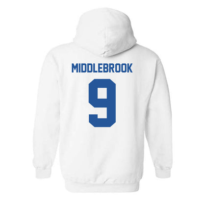 MTSU - NCAA Football : Jekail Middlebrook - Classic Shersey Hooded Sweatshirt-1
